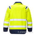 Abbigliamento da lavoro impermeabile invernale termico Hi Vis Safety Giacca